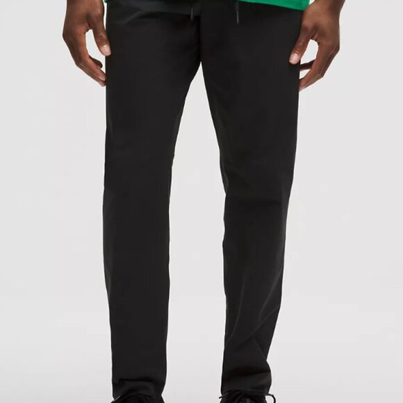 LULULEMON men's drawstring-waist dress or casual pant black size XL - Picture 2 of 13